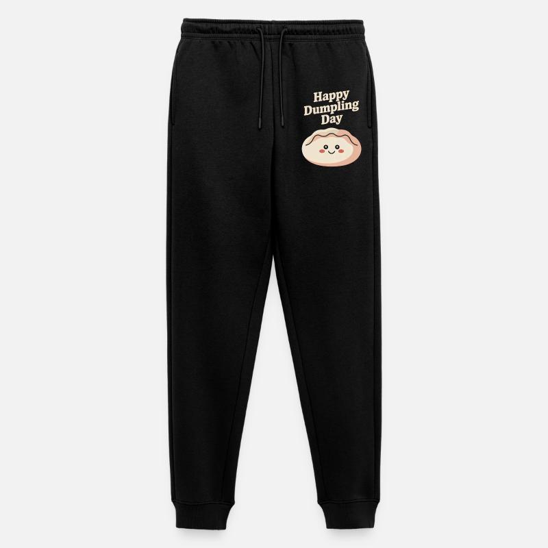 Happy Dumpling Day - Männer Premium Bio Jogginghose - Schwarz