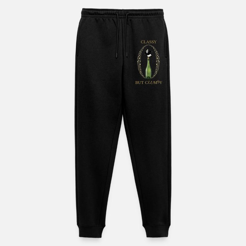 Classy Clumsy Pinguin - Männer Premium Bio Jogginghose - Schwarz