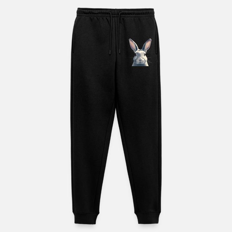 Hasen Hase - Männer Premium Bio Jogginghose - Schwarz