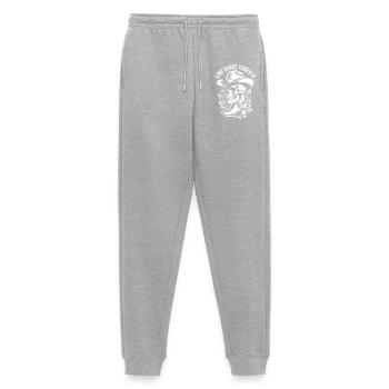 Line Dance Forever Skull - Men's Premium Organic Joggers - heather grey - Front - Thijin (182cm)