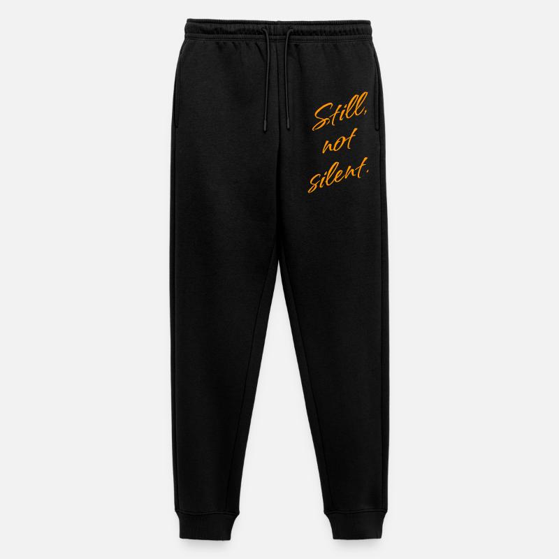 Still, not Silent – Empowerment Statement - Männer Premium Bio Jogginghose - Schwarz