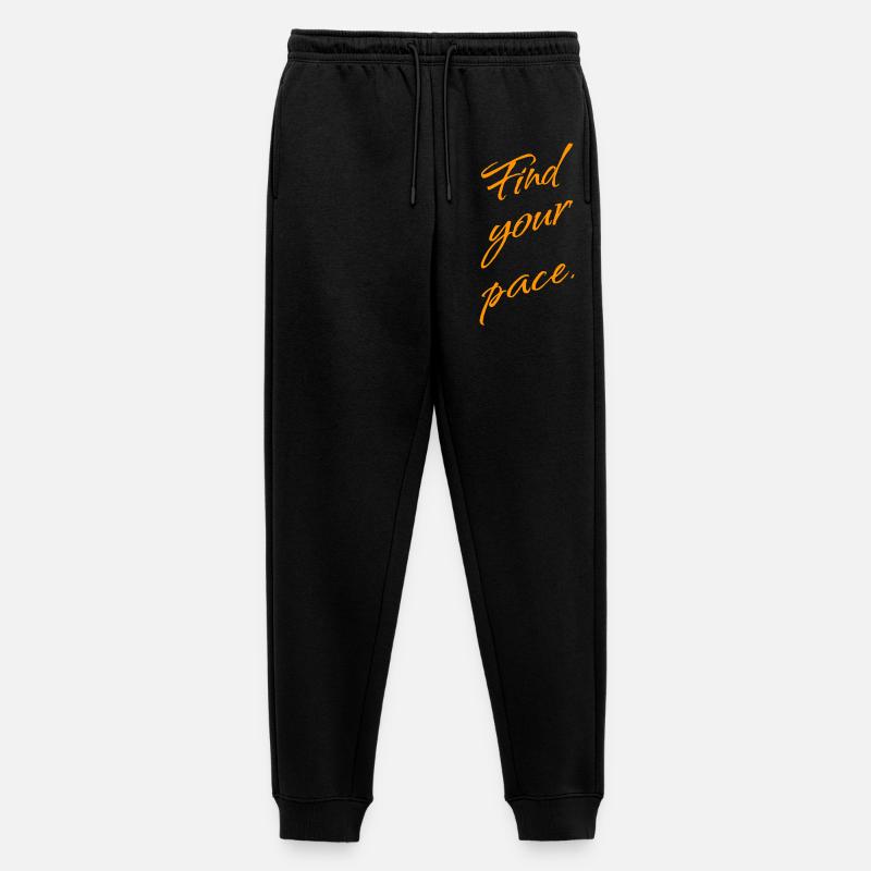 Find Your Pace – Mindset & Balance - Männer Premium Bio Jogginghose - Schwarz