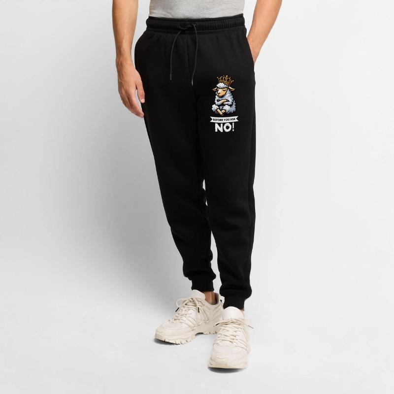 Before You Ask Schaf Schafe Schäfer Schafhalter  Männer Premium Bio Jogginghose
