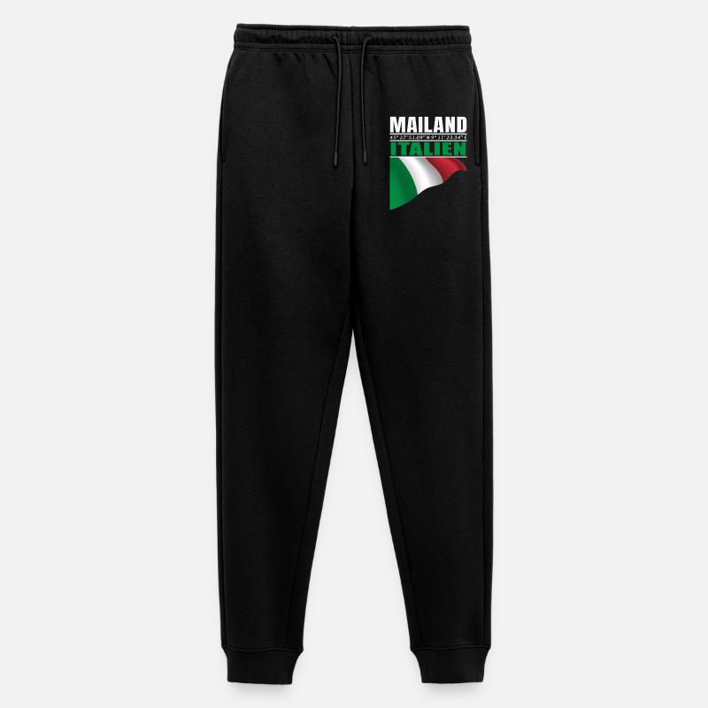 Mailand - Männer Premium Bio Jogginghose - Schwarz
