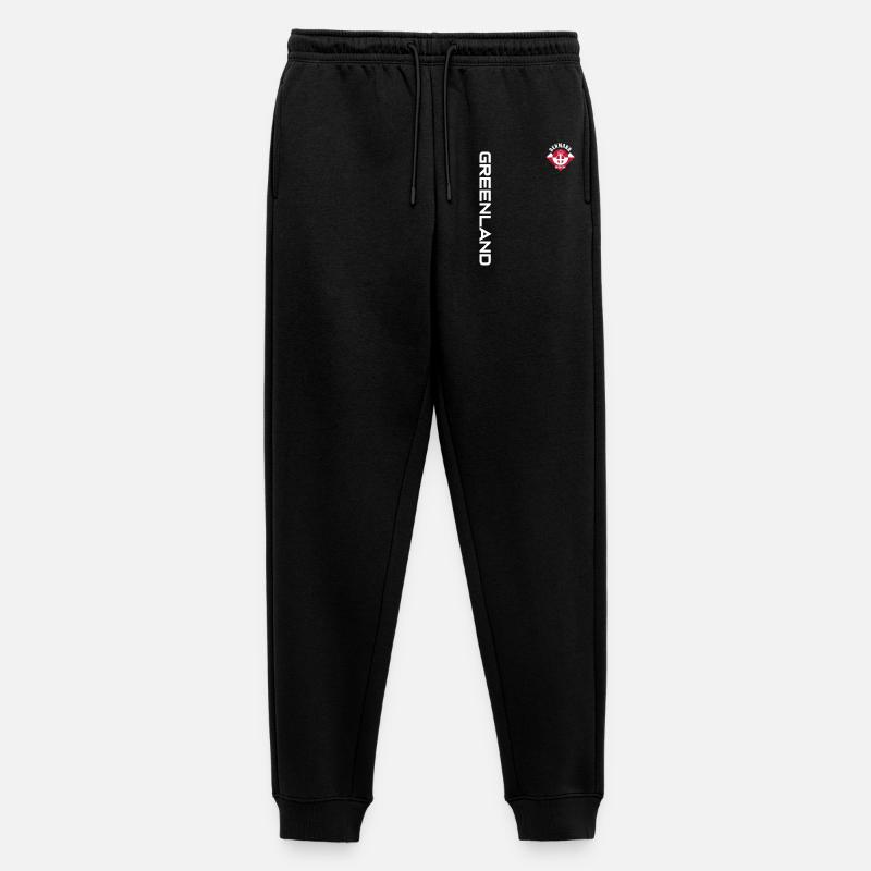 GRÖNLAND DÄNEMARK | SEIT 1814 - Männer Premium Bio Jogginghose - Schwarz