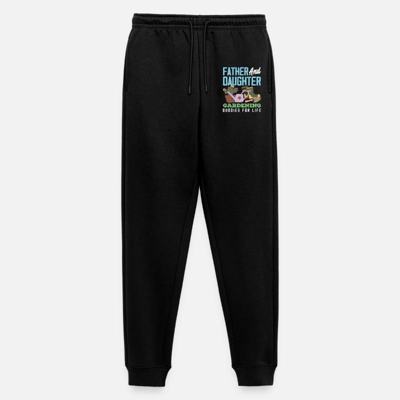 Vater-tochter-gartenarbeit Garten - Männer Premium Bio Jogginghose - Schwarz