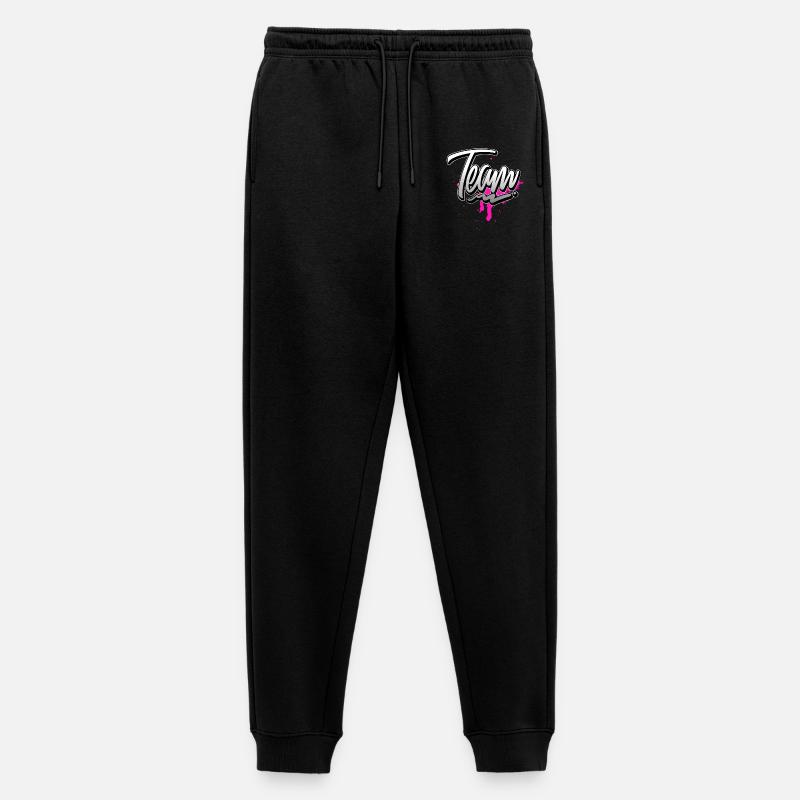 Team Rosa - Männer Premium Bio Jogginghose - Schwarz