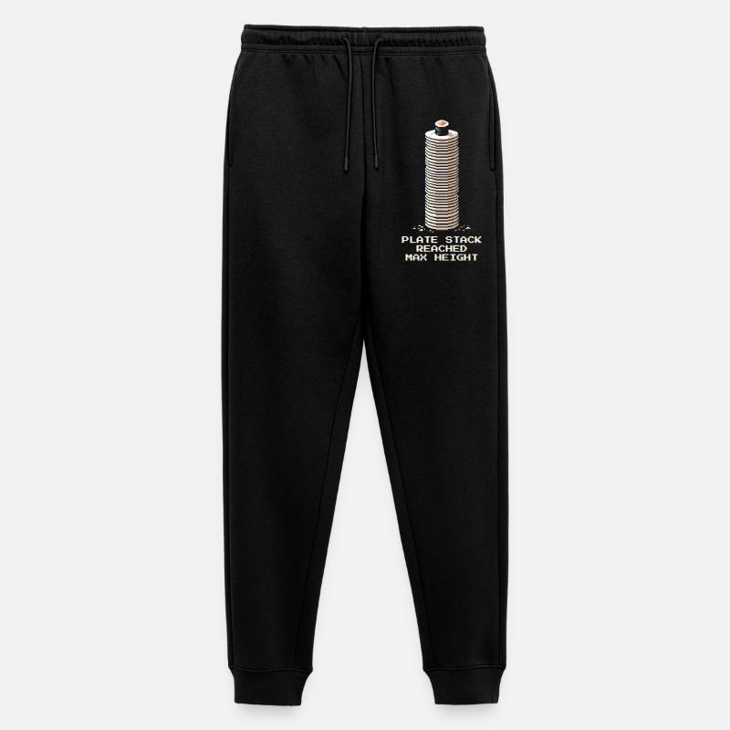 Plate Stack Maximum | Running Sushi - Men's Premium Organic Joggers - black