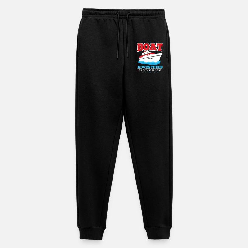 Bootabenteuer Entdecke Meer - Männer Premium Bio Jogginghose - Schwarz
