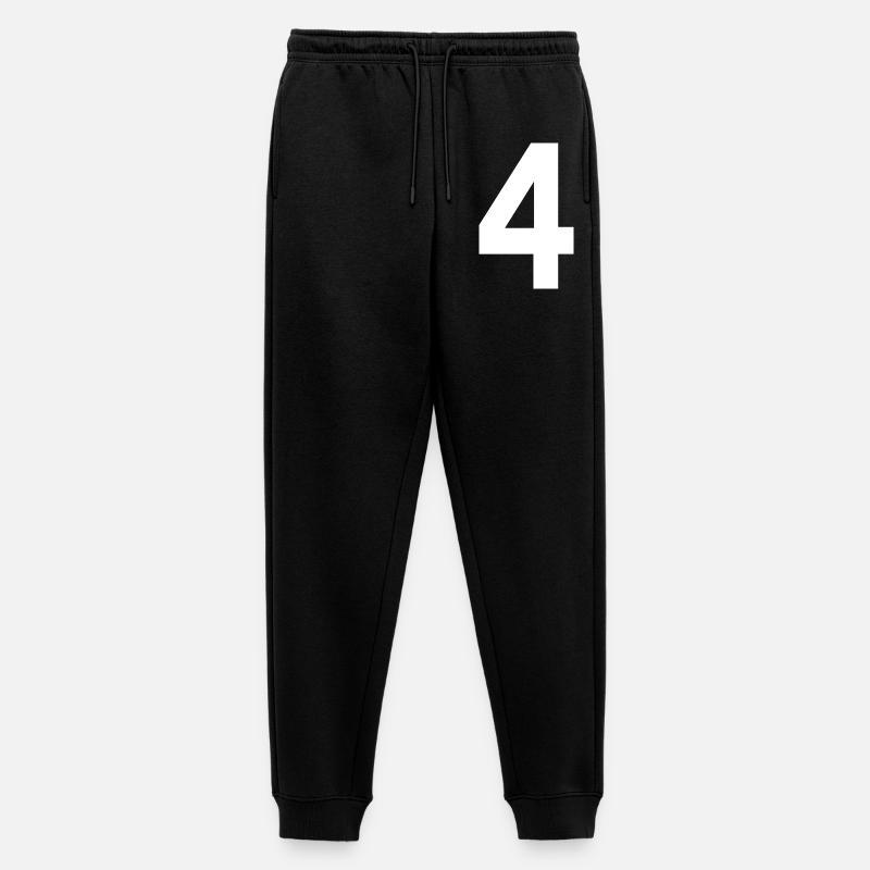 4 - Männer Premium Bio Jogginghose - Schwarz