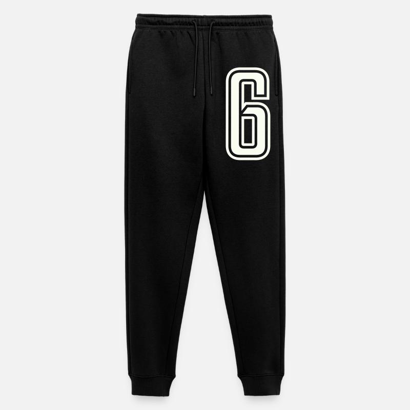 6 - Männer Premium Bio Jogginghose - Schwarz