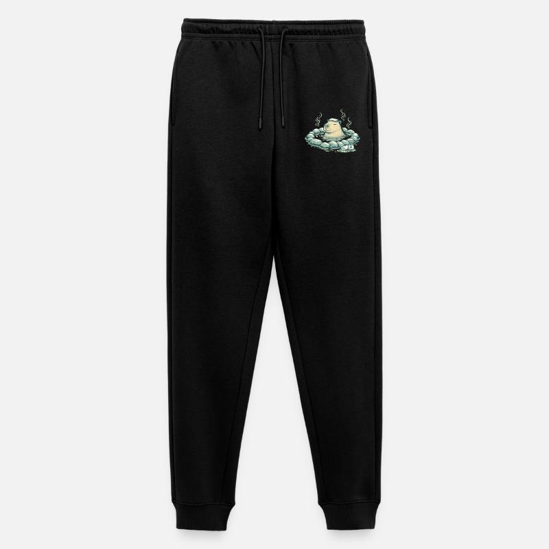 Capybara dans le bain de source - Pantalon de jogging Premium bio Homme - noir