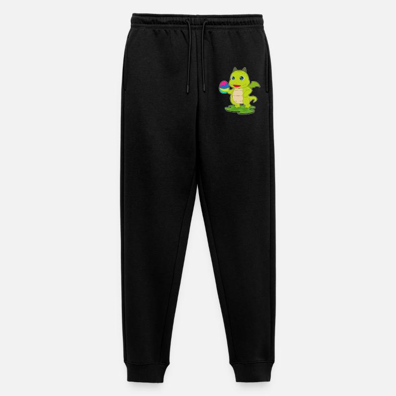 Drache Ostern Osterei - Männer Premium Bio Jogginghose - Schwarz