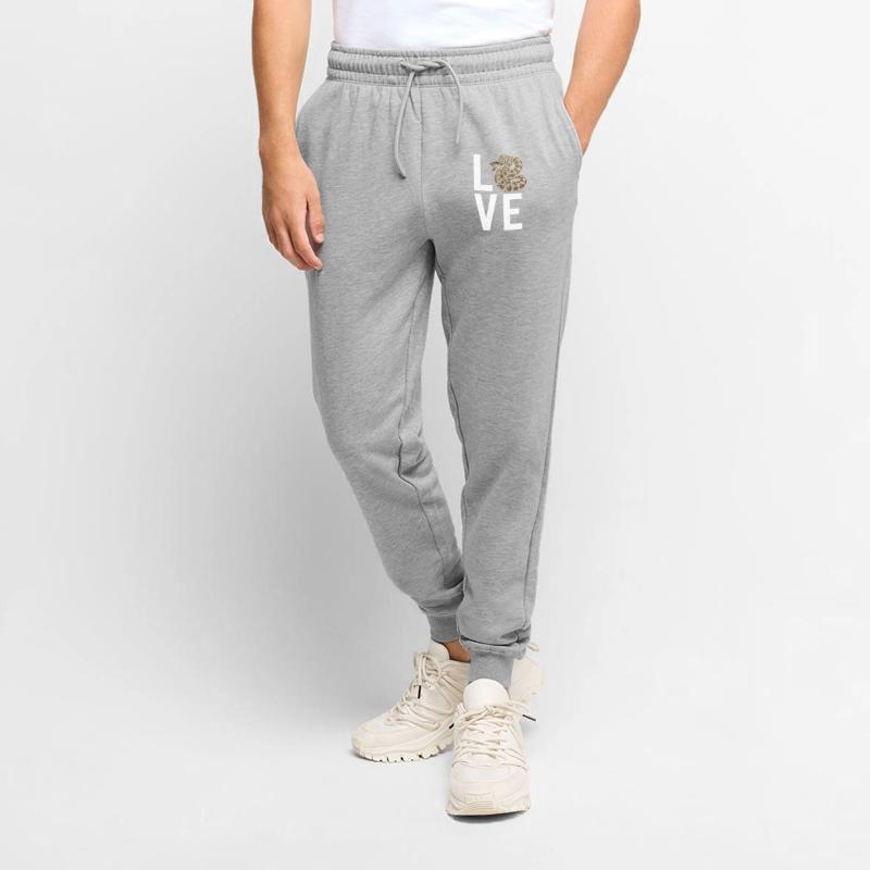 King Python Snakes LOVE Terrarium Python Men's Premium Organic Joggers