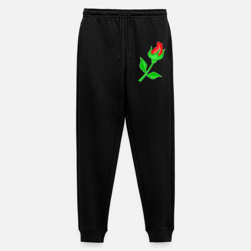 Rose rot - Männer Premium Bio Jogginghose - Schwarz