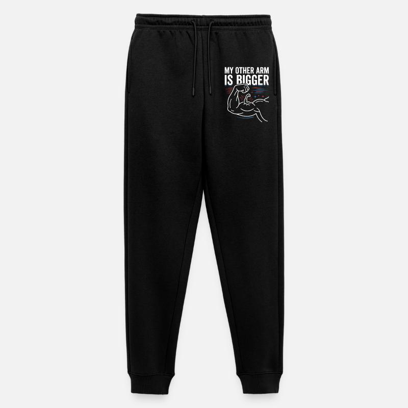 Anderer Arm Größer Meme - Männer Premium Bio Jogginghose - Schwarz