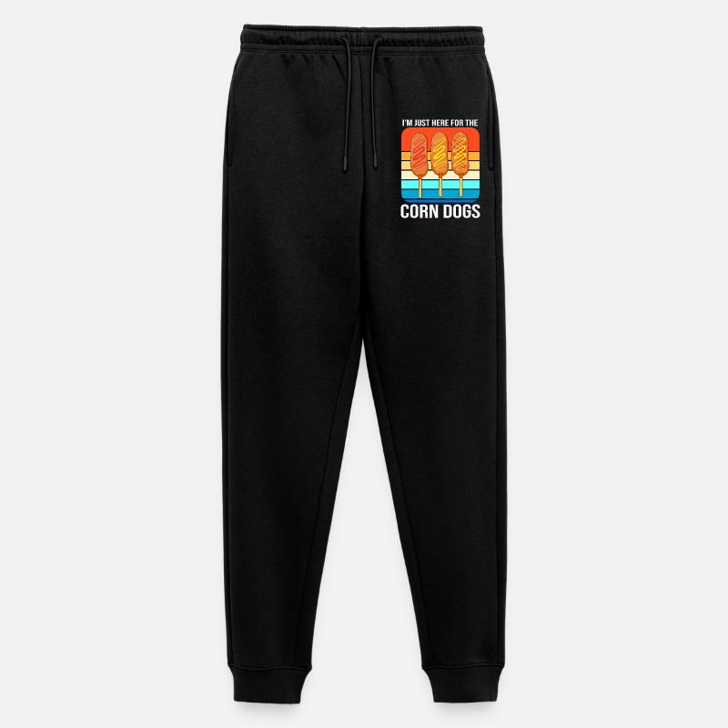Corn Dog - Männer Premium Bio Jogginghose - Schwarz