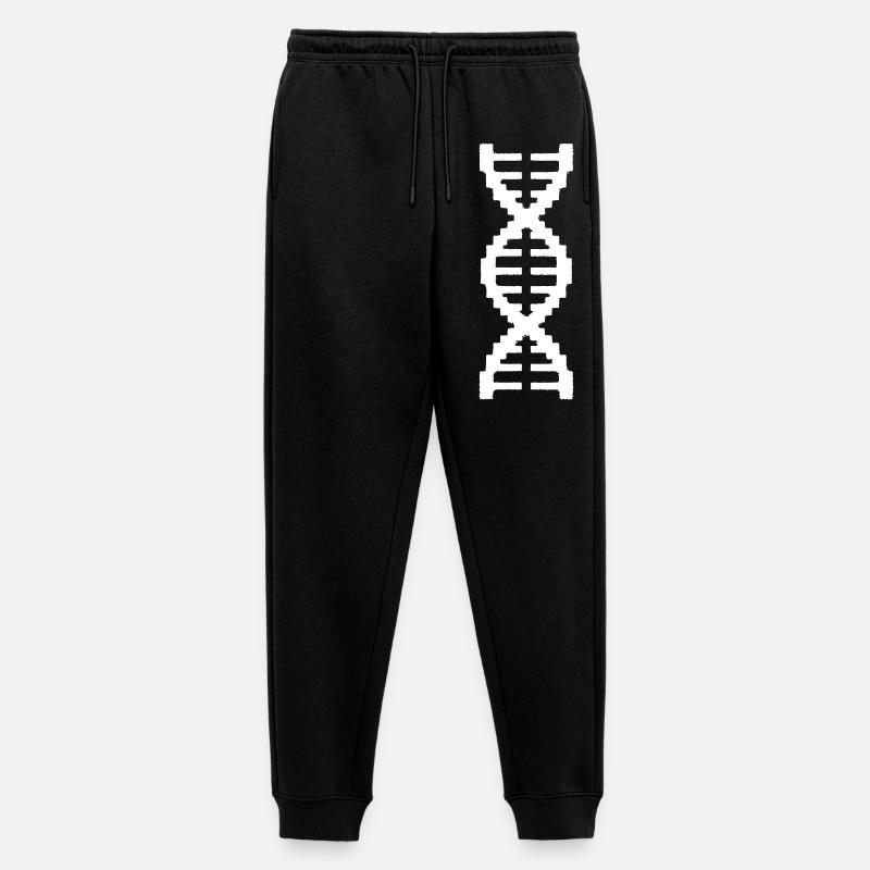 Pixel DNA 8-Bit Retro - Männer Premium Bio Jogginghose - Schwarz