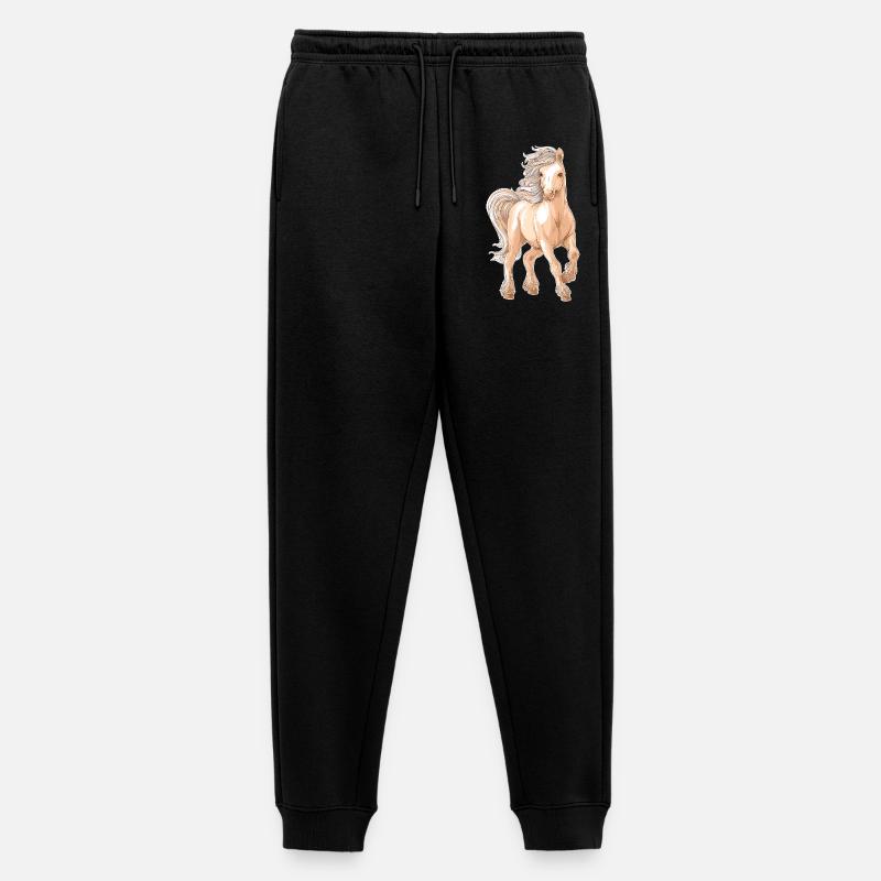 Pferd Pony - Männer Premium Bio Jogginghose - Schwarz