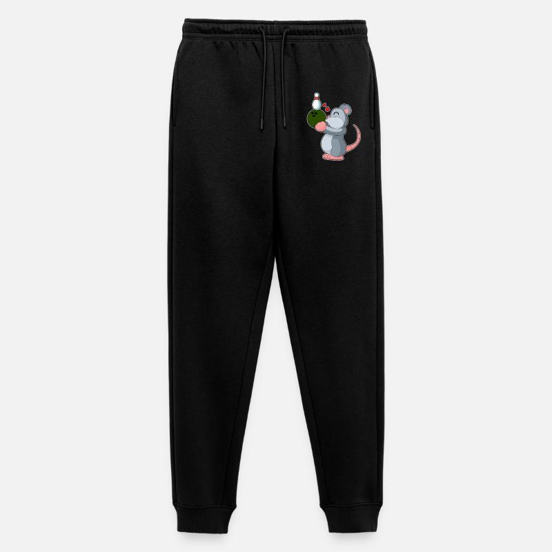 Maus Bowling Bowlingkugel Pin - Männer Premium Bio Jogginghose - Schwarz