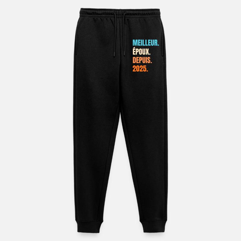 Bester Ehemann seit 2025 Geschenk-Ehemann - Männer Premium Bio Jogginghose - Schwarz