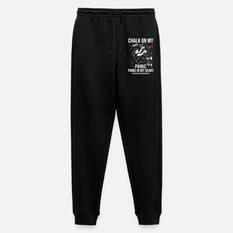 Kreide an den Händen - Männer Premium Bio Jogginghose - Schwarz