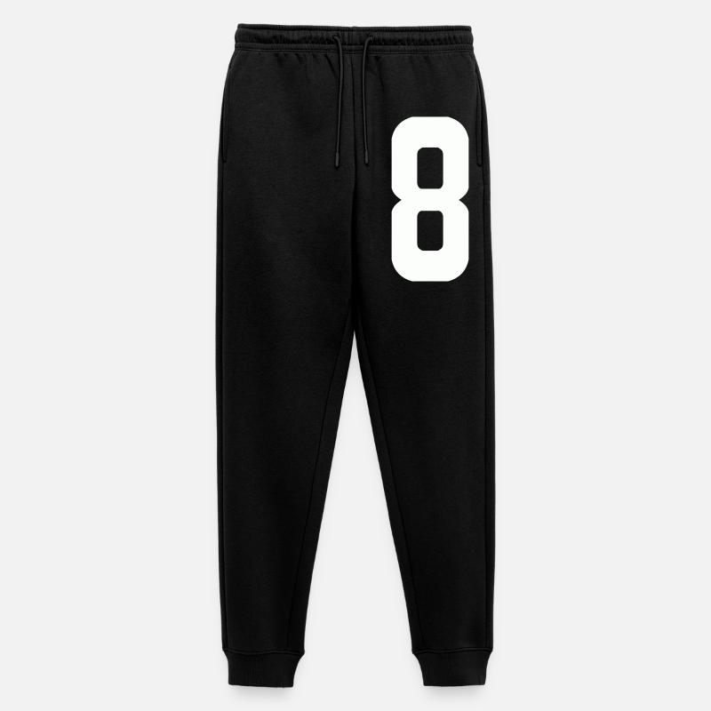 8 - Männer Premium Bio Jogginghose - Schwarz