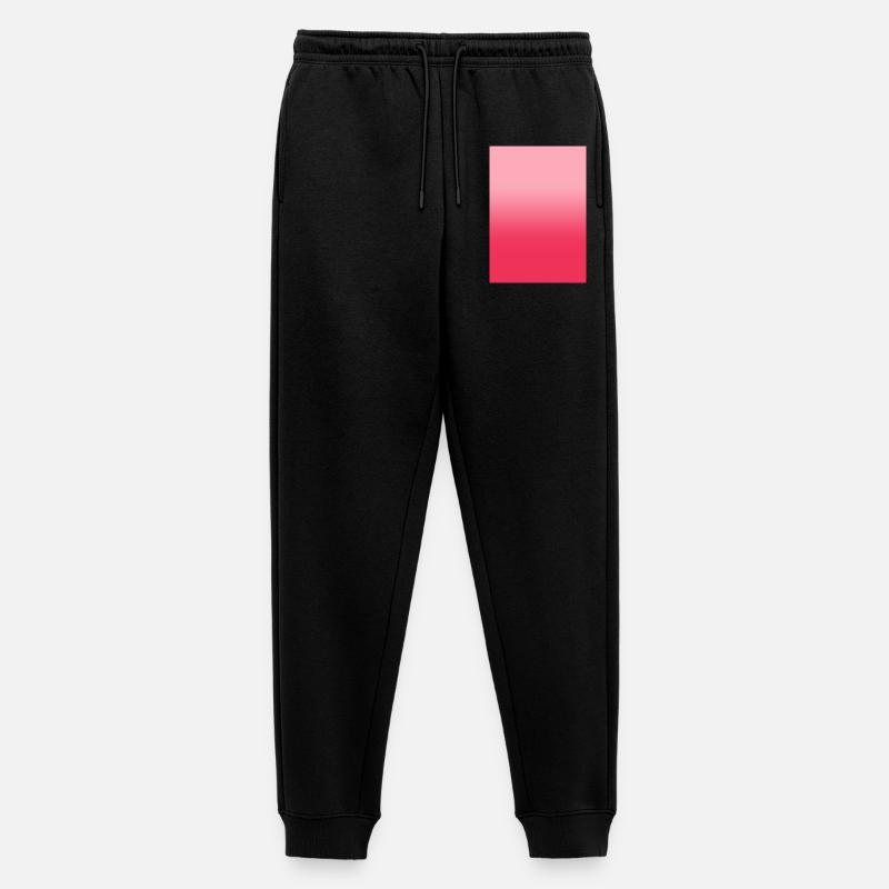 Gradient - rosa rot personalisierbar - Männer Premium Bio Jogginghose - Schwarz