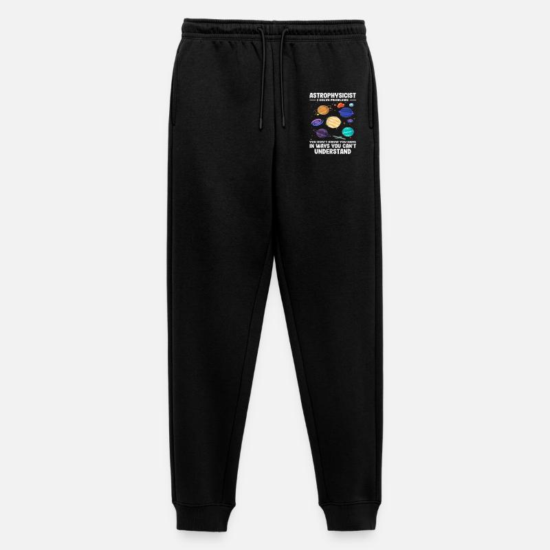Astrophysicist Problem Solver Funny Saying - Men's Premium Organic Joggers - black