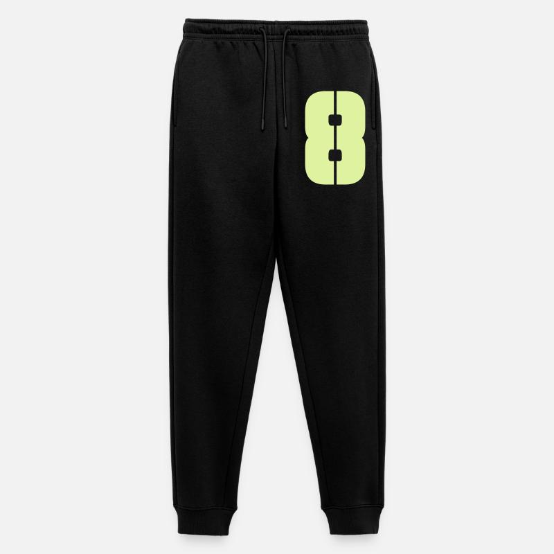 8 - Männer Premium Bio Jogginghose - Schwarz