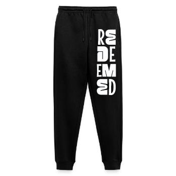 Be still and know Psalm 46:10 Christian Faith - Men's Premium Organic Joggers - black - Front - Thijin (182cm)