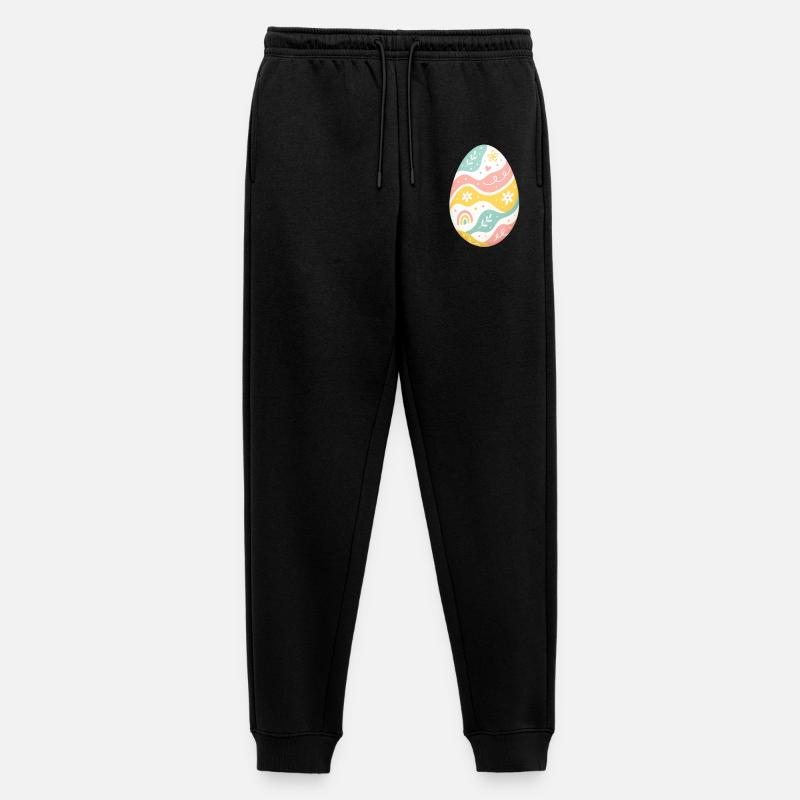Pastel Easter Egg Pattern - Men's Premium Organic Joggers - black