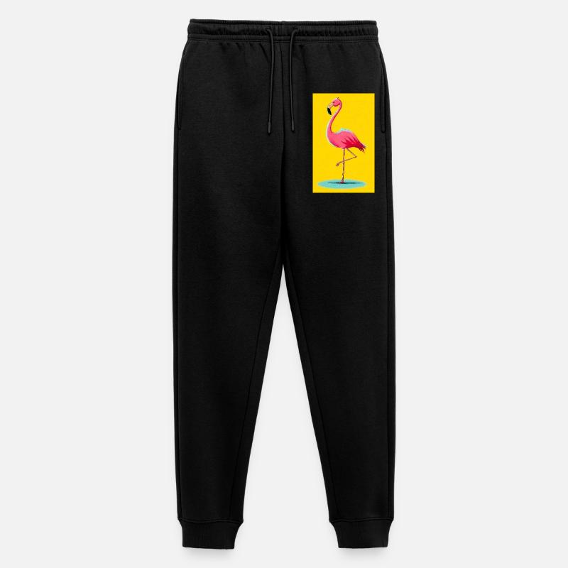 Flamingo - Männer Premium Bio Jogginghose - Schwarz