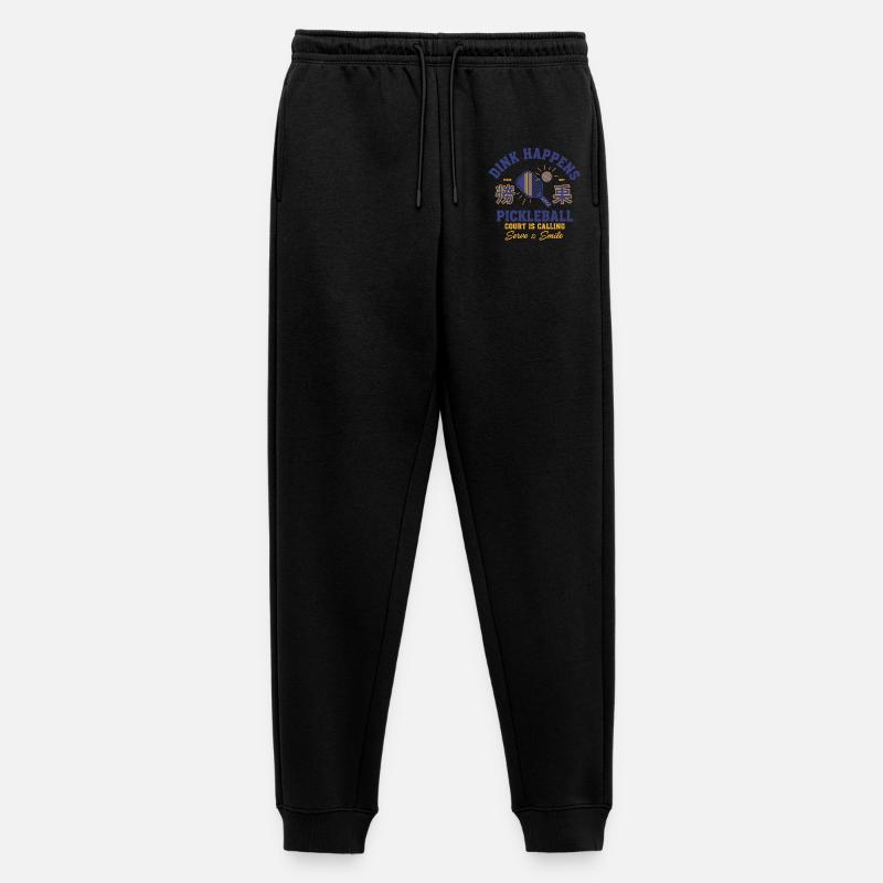 Pickleball Giocatore divertente Dink Succede l'Amore - Pantaloni da jogging ecologici premium da uomo - nero