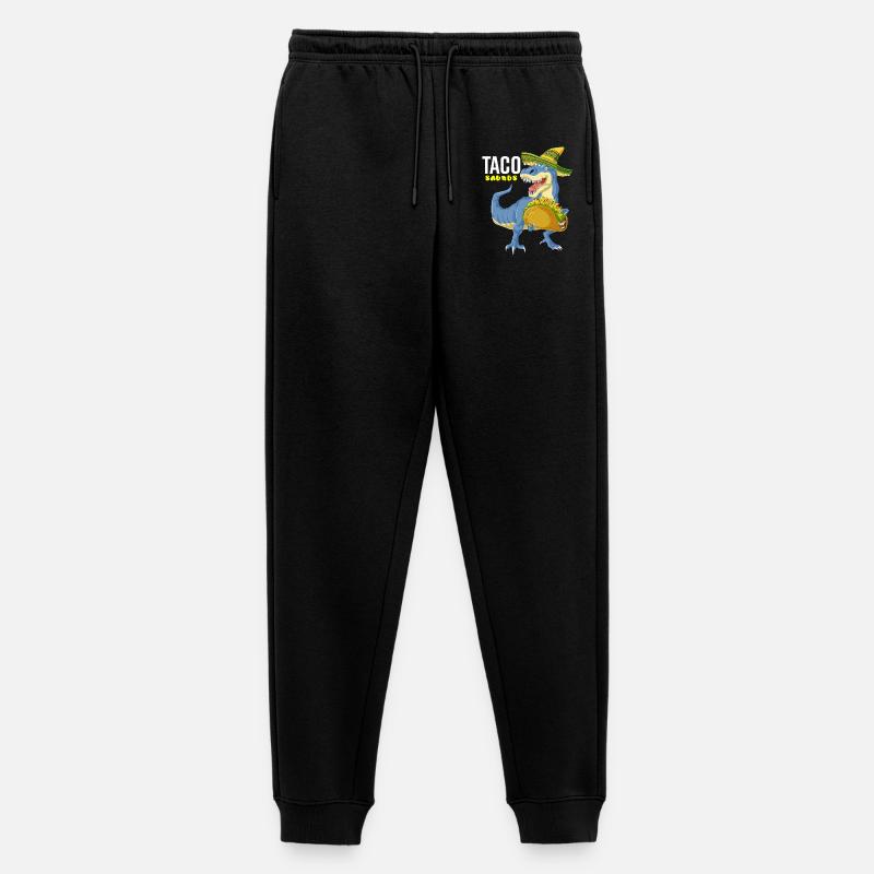 Tacosaurus Cinco De Mayo Hemd - Männer Premium Bio Jogginghose - Schwarz