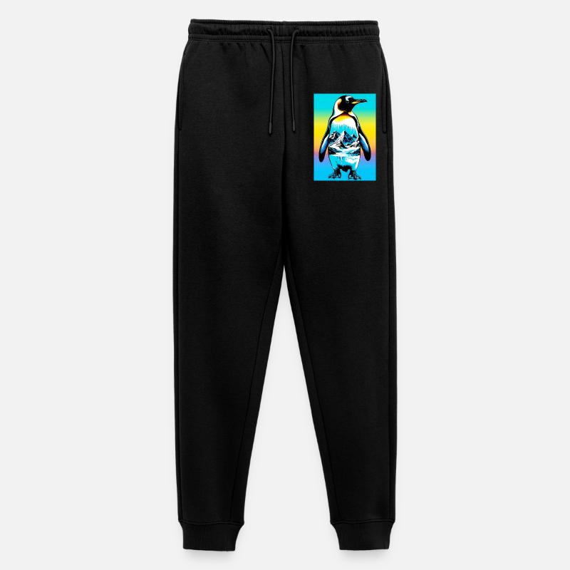 Pinguin - Männer Premium Bio Jogginghose - Schwarz