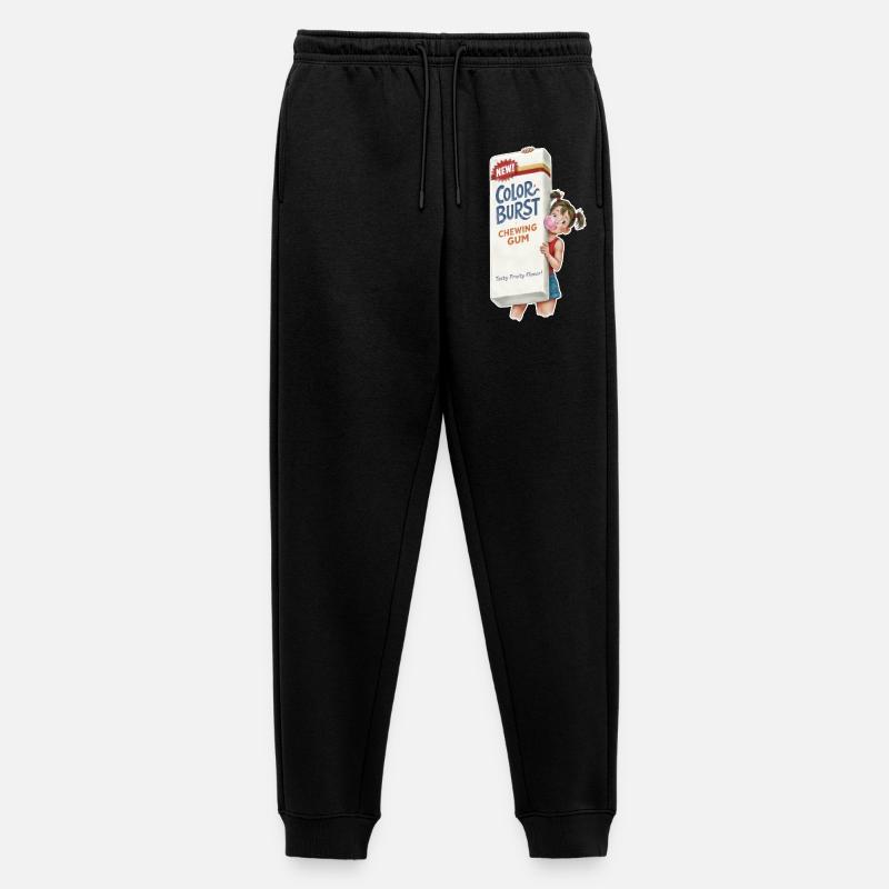  Retro Kaugummi - Männer Premium Bio Jogginghose - Schwarz