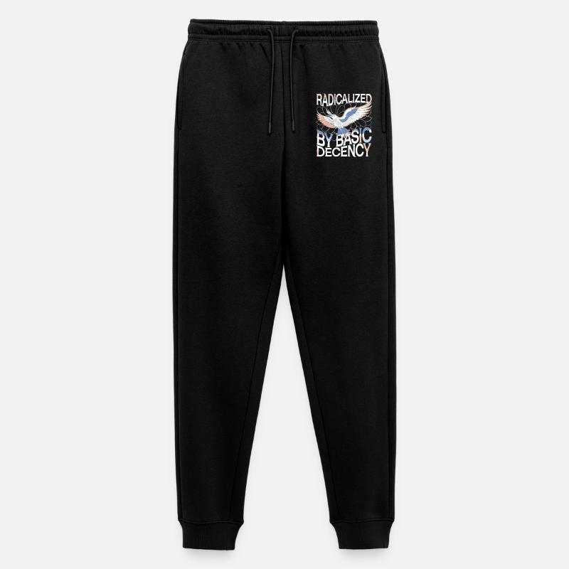 Radicalized by Basic Decency Statement Kunst - Männer Premium Bio Jogginghose - Schwarz