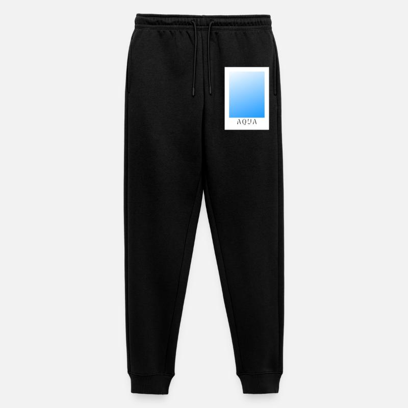 Aqua - Männer Premium Bio Jogginghose - Schwarz