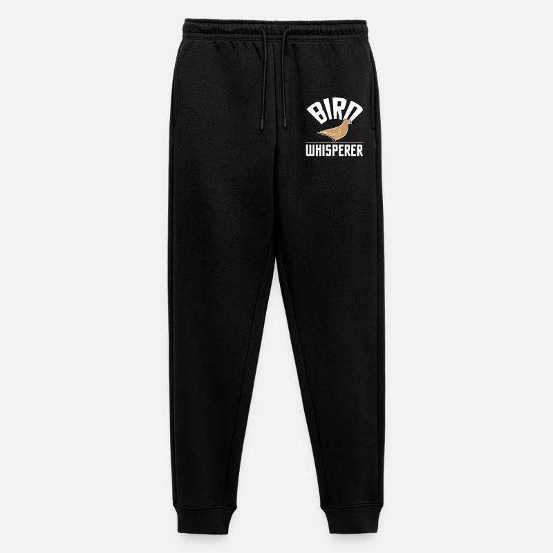 Bird Whisperer Logo Abschlag - Männer Premium Bio Jogginghose - Schwarz