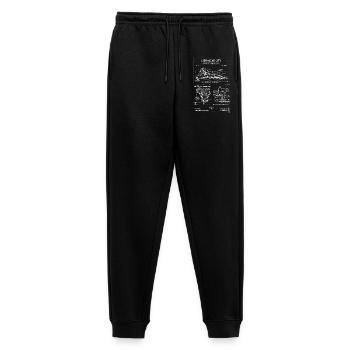Gibraltar City Blueprint - Men's Premium Organic Joggers - black - Front - Thijin (182cm)