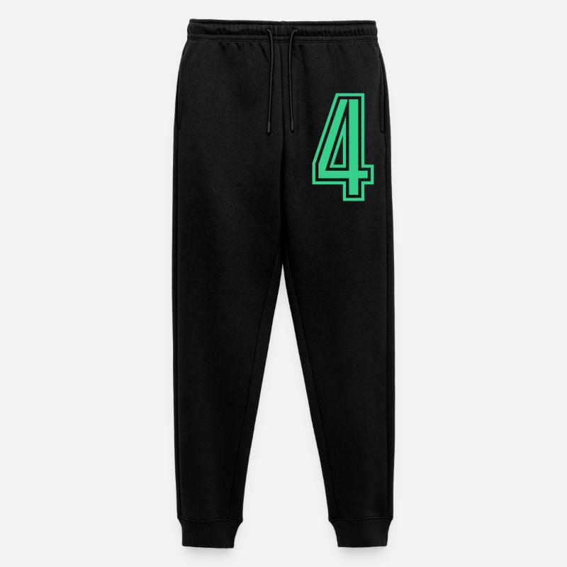 4 - Männer Premium Bio Jogginghose - Schwarz