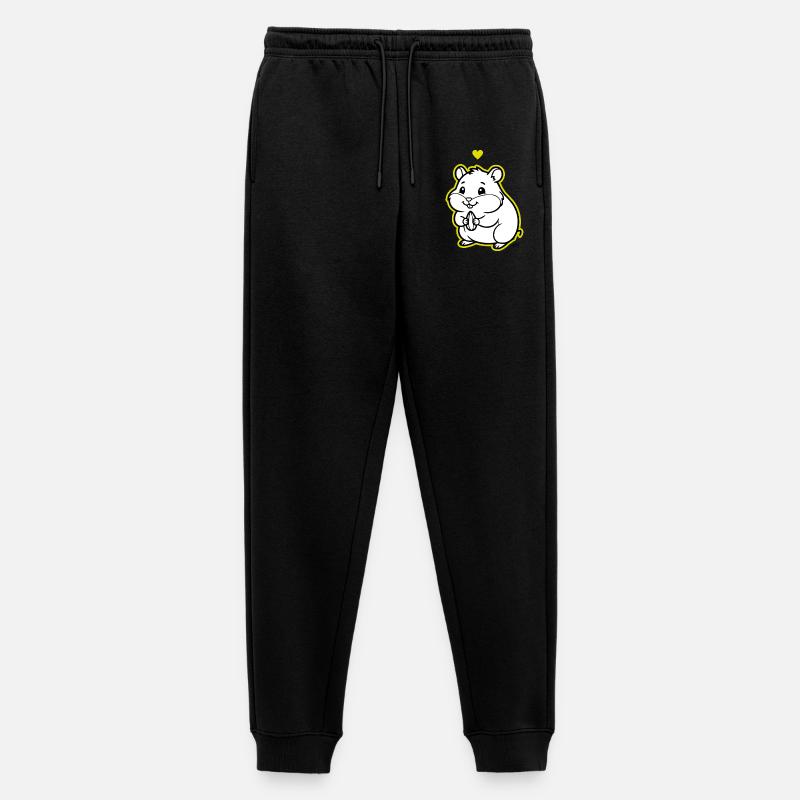Arnold_the_Hamster - Männer Premium Bio Jogginghose - Schwarz