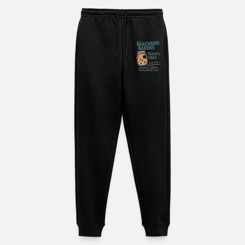 Sauerteigbrot Backen Strandbäcker Hefig - Männer Premium Bio Jogginghose - Schwarz