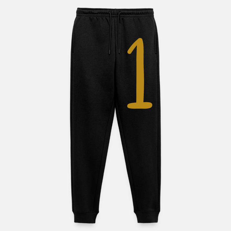 1 - Männer Premium Bio Jogginghose - Schwarz