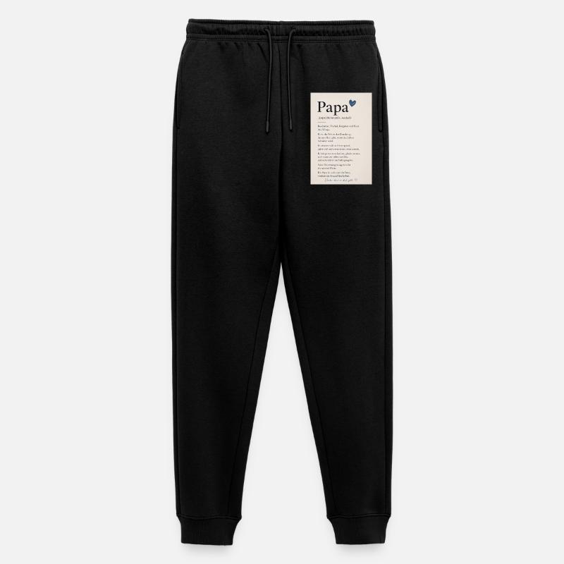 Danke Papa - Männer Premium Bio Jogginghose - Schwarz