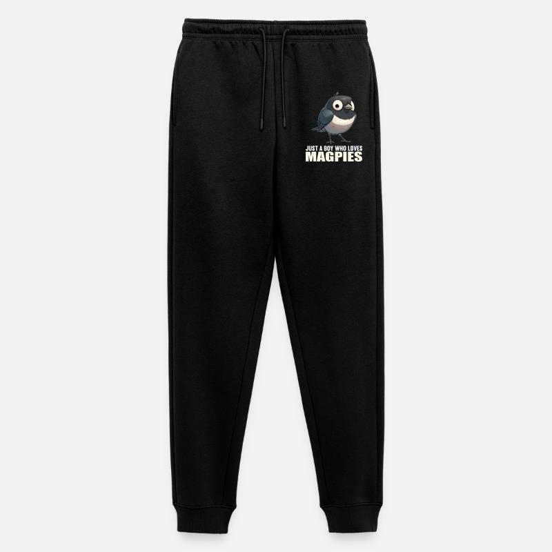 Elstern Elster - Männer Premium Bio Jogginghose - Schwarz