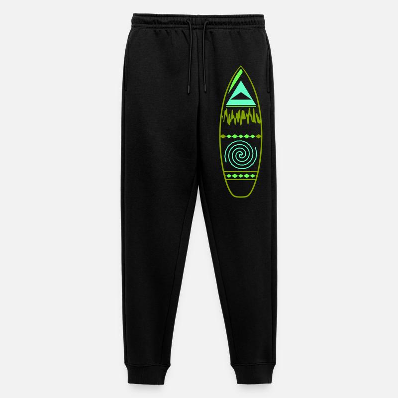surfboard_design - Männer Premium Bio Jogginghose - Schwarz