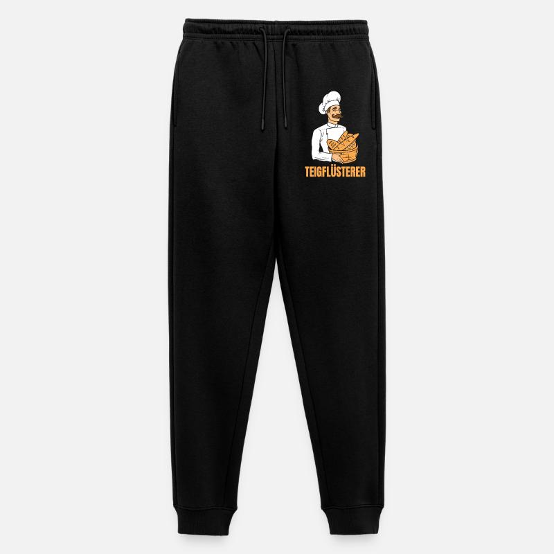 Bäcker Brotkorb Bäckermütze Teigflüsterer - Männer Premium Bio Jogginghose - Schwarz
