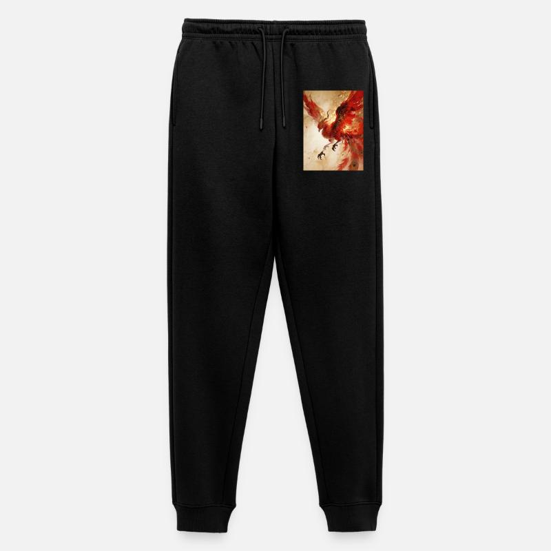 L'Envol du Phénix : Éclat Céleste - Pantalon de jogging Premium bio Homme - noir